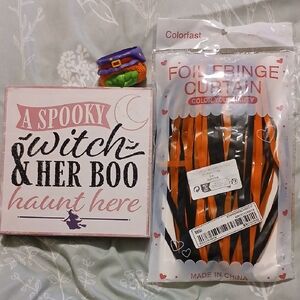 Halloween Witch Decor Bundle Set Of 3 Items